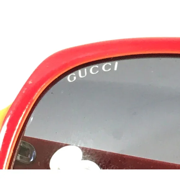 Gucci Kids Sunglasses GG5005/C/S KP5JJ Shiny Red Frames Gray Gradient Lenses - Picture 14 of 14